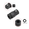 thumbnail image 3 of 2 Pcs Adaptador de enchufe de impacto de 1/4" Drive (F) x 3/8" (M) para llaves de trinquete, hembra a macho, Cr-Mo, 3 of 3