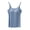 Blue, variant on Summer Tops for Women Wireless Camisole Bra Removable Chest Pads Five Finger Cup Built in Bra Tank Tops for Women