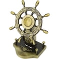 thumbnail image 4 of Adorno de rueda de barco, estatua de rueda de barco de aleación, adorno de timón, decoración pirata, adornos de timón náutico de estilo retro para hogares, bares, 4 of 4