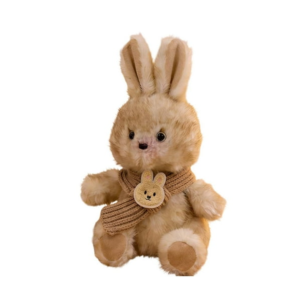 Juego de figuras de conejo de Pascua | Adornos de peluche suaves para niños | Bonita decoración navideña y regalo para niños y niñas | Centro de mesa primaveral para habitación infantil