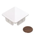 thumbnail image 3 of Plum Fittings 1 1/2" x 1 1/2" (1.390" x 1.390" Inside Dimension) Sharp Vinyl Picket Caps | Vinyl Post Caps | Vinyl Fence Caps | White | (Pack of 10), 3 of 3