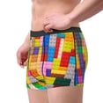 thumbnail image 2 of Honeii Colorful Plastic Blocks Pattern Print Mens Boxer Briefs Breathable,Boxer Brief for Men, Moisture-Wicking Underwear-Medium, 2 of 5