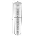 thumbnail image 4 of Brown Decorative Contemporary Mango Wood Ribbed Design Cylinder Shaped Floor Vase, 36 Inch, 4 of 5