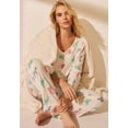 thumbnail image 3 of Avenue Women's Plus Size Three-Quarter Sleeve Pajama Set, 3 of 5