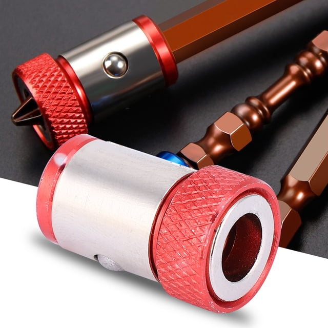 Strong Magnetic 5Pcs Magnetic Ring, Screwdriver, Aluminum Alloy Convenient For 1/4 Screwdriver Bits Games