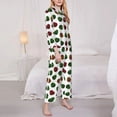 thumbnail image 3 of Haiem Colorful Autumn Pinecones Pattern Women’s Long-sleeve Sleepwear,Sleepwear Set,2-piece Loungewear Set,Soft PJs Comfy Nightwear with Pockets-XX-Large, 3 of 7