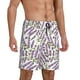 thumbnail image 2 of Fotbe Lavender Flowers Pantalones Cortos de Pijama para Hombre, Ropa de Dormir, Pantalones de Pijama Cortos para Hombre-Small, 2 of 6