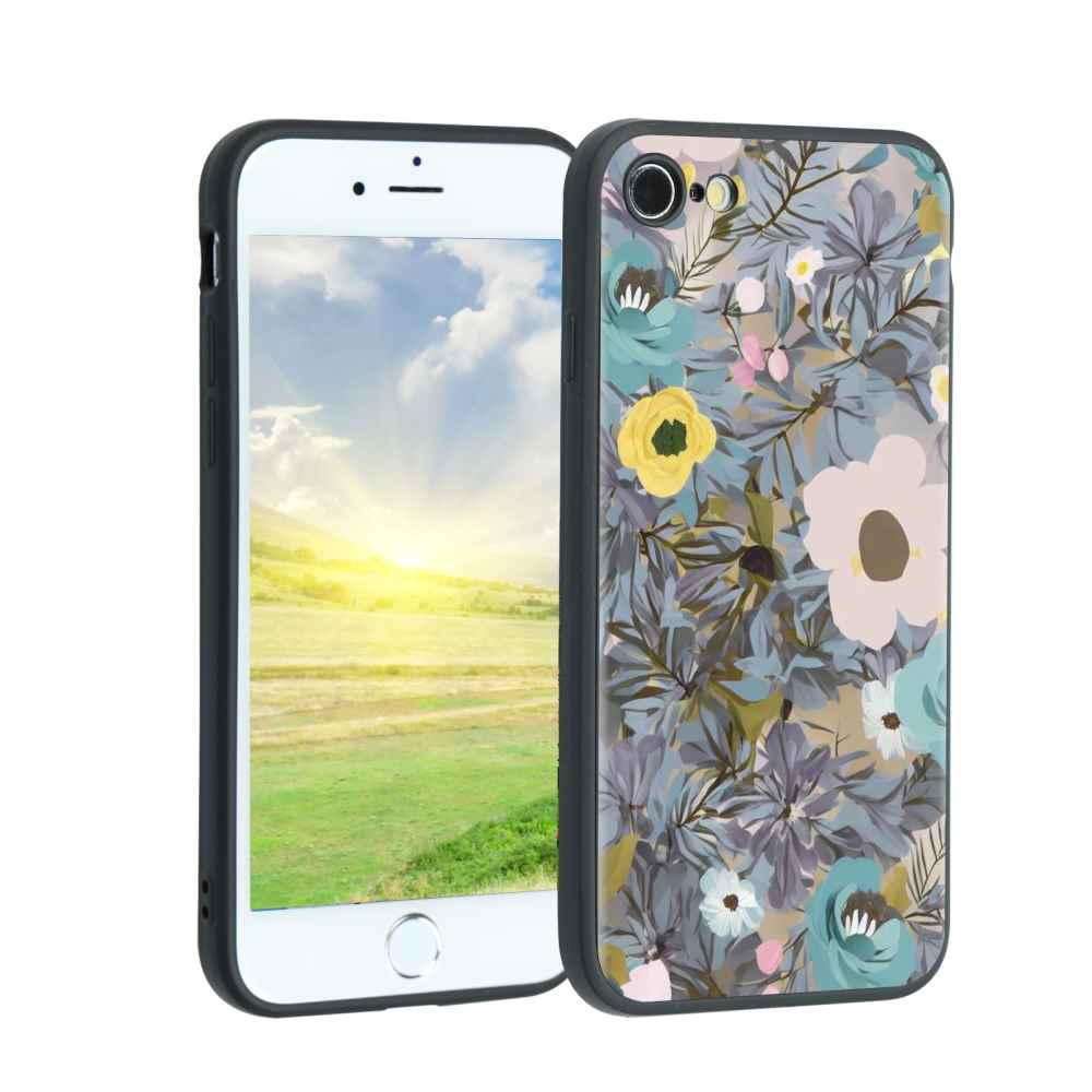 Compatible with iPhone SE 2020 Phone Case, Flowers 143 Case Men Women