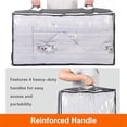 thumbnail image 5 of 3 piezas, 60 * 45 * 15 cm, bolsas de almacenamiento debajo de la cama Bolsa de ropa plegable Contenedores de almacenamiento de gran capacidad con ventana transparente Asas reforzadas Organizador con c, 5 of 5