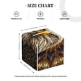 thumbnail image 3 of Kdxio Vintage Pattern Bald Eagle Print Tissue Box Cover,Square Decorative PU Leather Facial Paper Case Organizer Holder Dispenser for Bathroom,Night Stands,Desk,Car 5.2''X5.2''X5.2'', 3 of 6