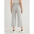 Scoop Women's Cropped Ultimate ScubaKnit Lounge Pants, Sizes XS2XL