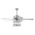thumbnail image 4 of Ailen 52 in. 3-Light Indoor Chrome Finish Ceiling Fan with Light Kit, 4 of 5