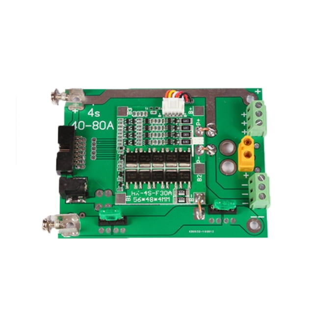 Riwesomey Paquete de batería, reemplazo desmontable portátil, módulo de soporte resistente al calor profesional, caja de placa, contenedor con fusibles Herramientas eléctricas Largo 30A Riwesomey TO010480-02