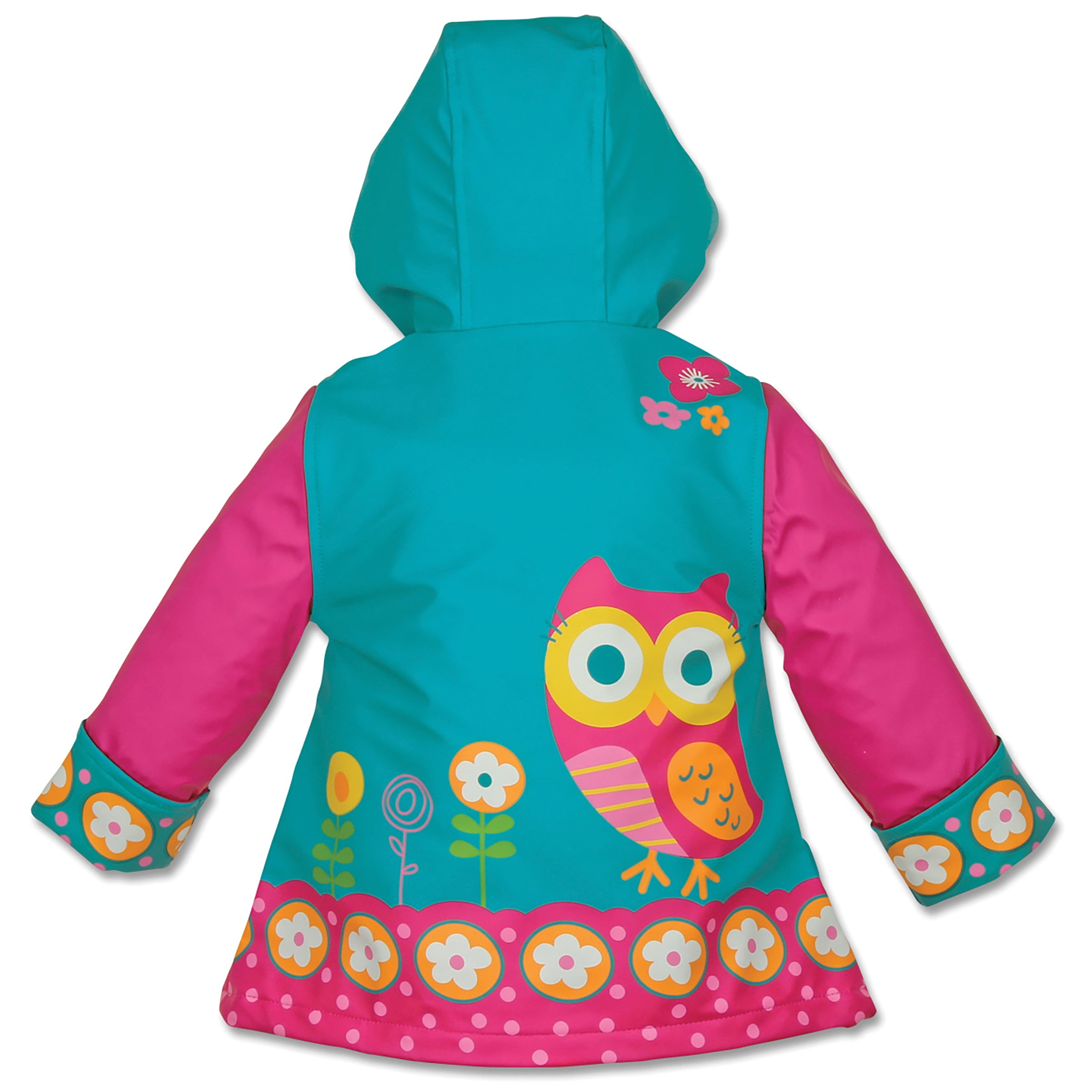 2T Stephen Joseph Girls Toddler Rain Coat Owl