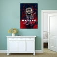thumbnail image 4 of Mbappe Sports Poster Soccer Poster Canvas 90s Wall Art Room Aesthetic Posters Unframed 12x18inch(30x45cm), 4 of 7