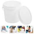 thumbnail image 4 of Cubo de plástico de 5 piezas con asa, cubo de agua portátil, cubo de agua vacío, cubo de agua sellado con tapas, 4 of 6