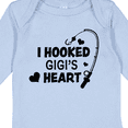thumbnail image 4 of Inktastic I Hooked Gigi's Heart with Fishing Rod Boys or Girls Long Sleeve Baby Bodysuit, 4 of 5