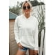 thumbnail image 1 of ABPHQTO Sudadera de mujer blanca oversize con capucha y bolsillo canguro, 1 of 5