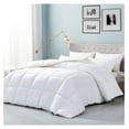 thumbnail image 3 of Goose Down Comforter King Cal King - 90oz Fill Weight, 600 Thread Count Egyptian Cotton, 750 Fill Power - White All Season Duvet Insert - 3D Baffle Box Design, 3 of 8