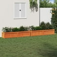 thumbnail image 3 of vidaXL Garden Planters 2 pcs Wax Brown Solid Wood Pine, 3 of 11