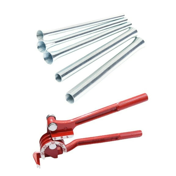 PatungKu Aluminum Pipe Bender Manual Operation 1/4" 5/16" 3/8" 180 Degree For Metal Conduit Copper Tubing Tasks