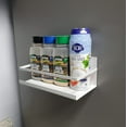 thumbnail image 3 of Kovot Magnetic Spice Rack, For Kitchen, Refrigerator, Washing Machine Or Microwave Oven. Organizer Shelf for Spices Jars & Containers -White, 3 of 4