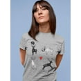 thumbnail image 2 of Storybook Style Deers T-Shirt Women -Image by Shutterstock, Female Small, 2 of 4