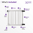 thumbnail image 5 of 50.5in H x 48in W (1 Gate) No Dig WamBam Sturbridge Gate Kit, White Vinyl Picket Yard Fence Gate with Hardware Included for Sturbridge Fence Kit, Durable Outdoor Gate for Yard or Pool, BL19104, 5 of 8