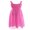 Hot Pink, variant on CHICTRY Kids Girls Sleeveless Pleated Chiffon Dress High Waist Wedding Bridesmaid Birthday Party Dress