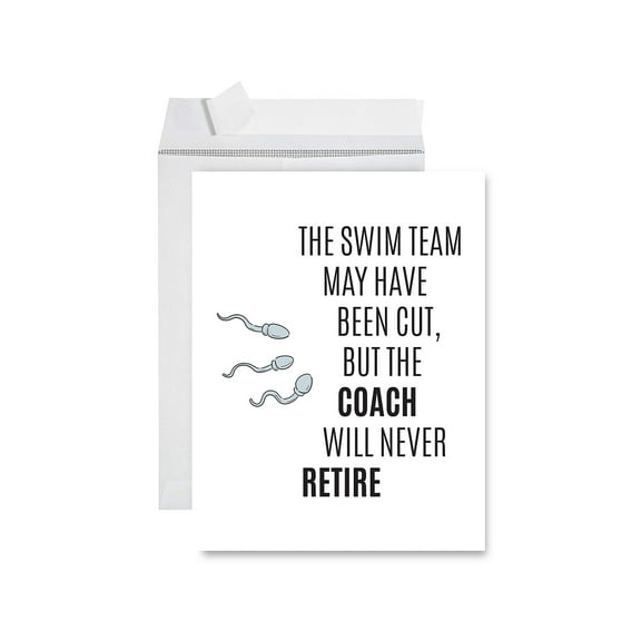 Koyal Wholesale Vasectomy Jumbo Card, Clipped But Still Equipped, Funny Rude Get Well Soon Greeting Card for Men, 1-Pack