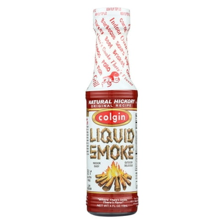 Colgin Liquid Smoke - Natural Hickory - 4 Fl oz. (Best Liquid Smoke For Jerky)