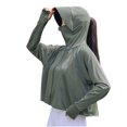 thumbnail image 2 of ZZwxWA Womens SPF Shirts Permanent UPF 50+ Jacket Long Sleeve Sun Protection Clothing Full Zip Quick Dry Hiking Hoodies, 2 of 3