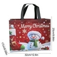 thumbnail image 3 of Christmas Gift Bags Non-Woven Fabric Reusable Holiday Present Bags with Handles for Gift Wrapping Party Favors(Red-C), 3 of 6