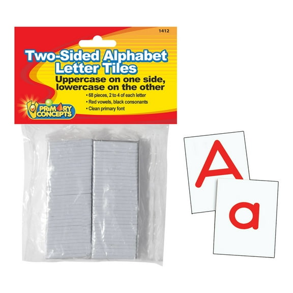 Two-Sided Alphabet Letter Tiles | Bundle of 2 Packs