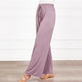thumbnail image 5 of Diufon Straight Pants for Women Elastic High Waist Drawstring Pants Cotton Solid Color Lounge Wide Leg Pants, 5 of 6