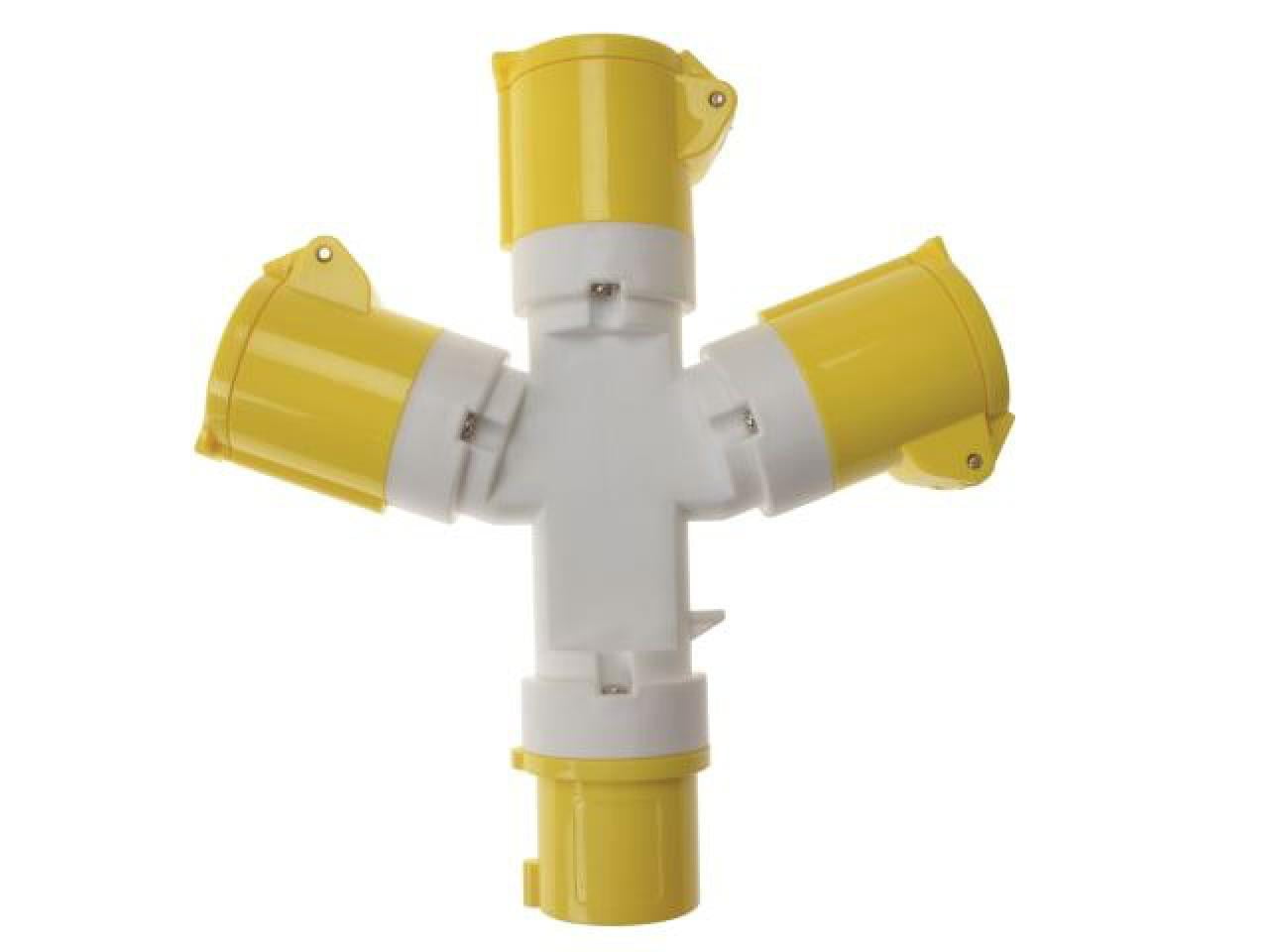 Faithfull Power Plus - 3-Way Splitter 110V