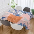 thumbnail image 2 of Yayeee Tablecloths for Rectangular Tables 60 x 108 inch Party Table Cover, Pink Leaves, 2 of 6