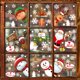 thumbnail image 2 of Pegatinas de ventana de Santa Claus de invierno, pegatinas decorativas de copo de nieve electrostático de vidrio de tienda de Feliz Navidad, 2 of 4