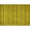 thumbnail image 1 of Ahgly Company Tapis d'Intérieur Lavables en Machine Rectangle Transitionnel Vert Jaune Foncé, 8' x 10', 1 of 7