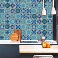 thumbnail image 4 of 20 pegatinas autoadhesivas para azulejos, pegatinas adhesivas para azulejos, pegatinas de pared de estilo marroquí, decoración impermeable para baño y cocina ER, 4 of 5