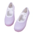 thumbnail image 4 of LYHaoo Elegant Girls Dance Shoes Sparkling Glitter Ballet Flats with Strap For Party Performance Practice ,Purple,Sizes 8(5.71") Toddler, 4 of 7