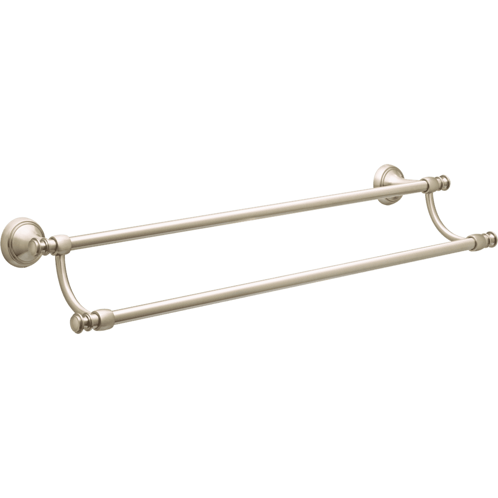 Better Homes & Gardens Safford 24" Double Towel Bar, Satin Nickel Towel