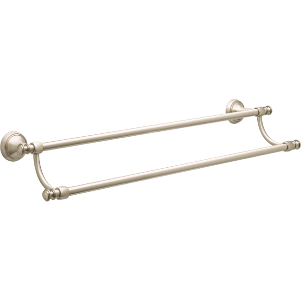 Better Homes & Gardens Safford 24" Double Towel Bar, Satin Nickel Towel