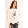 thumbnail image 2 of Sequin Spider Web Chenille Sweater - Halloween Theme Pullover, 2 of 4