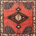 thumbnail image 1 of Ahgly Company Machine Washable Indoor Square Traditional Rust Pink Area Rugs, 7' Square, 1 of 7