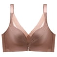 thumbnail image 5 of Sujetador push-up ajustable sin dejar marcas, de seda, elegante, de malla cruzada, transpirable, con encaje a rayas, suave, cómodo y con cinta adhesiva de algodón, 5 of 5