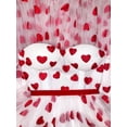 thumbnail image 5 of Seyurigaoka Valentine's Day Women's Sexy Sleeveless Backless Off Shoulder Heart Print Tulle Dress, 5 of 6