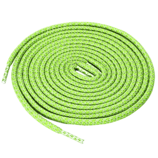 2 Pares De Cordonas Cintilla Agujetas Reflejantes Elásticas En Forma Redonda Para Zapatos Atléticos Para Zapatillas Verde Fluorescente 120cm/47,2