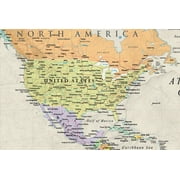 Swiftmaps Laminated RMC Classic Edition World Wall Map Poster, 50 x 32