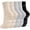 5 Pairs-1black/2apricot/2light Gray, variant on Double‑Sided Non Slip Grip Socks for Men & Women, Grips on both sides maintain traction if the socks rotate; thick grip dots suit tile, wood and laminate floors indoors.